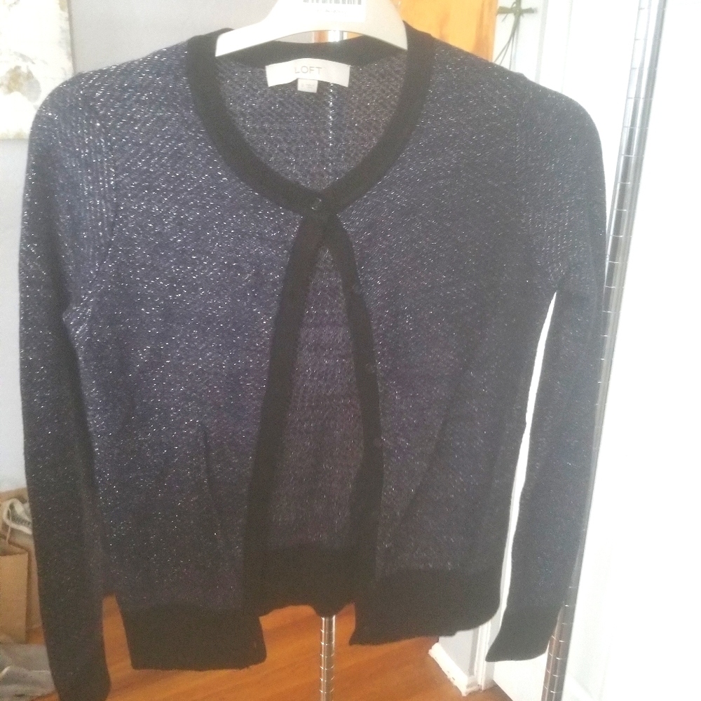 Blue cardigan
